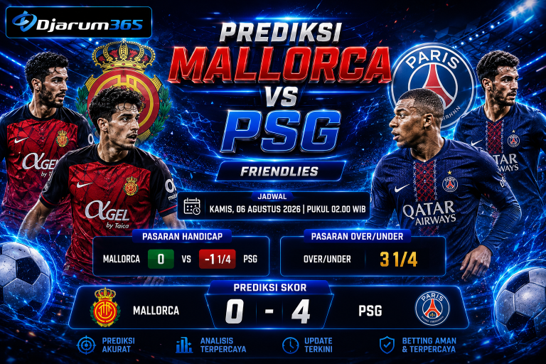 Prediksi Mallorca vs PSG Les Parisiens Difavoritkan Menang Telak 4-0 di Laga Persahabatan