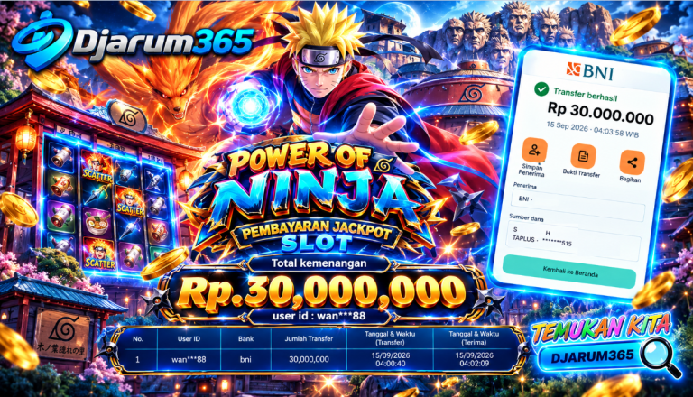 PEMBAYARAN KEMENANGAN RP. 30,000,000 TANGGAL 15 SEPTEMBER 2026
