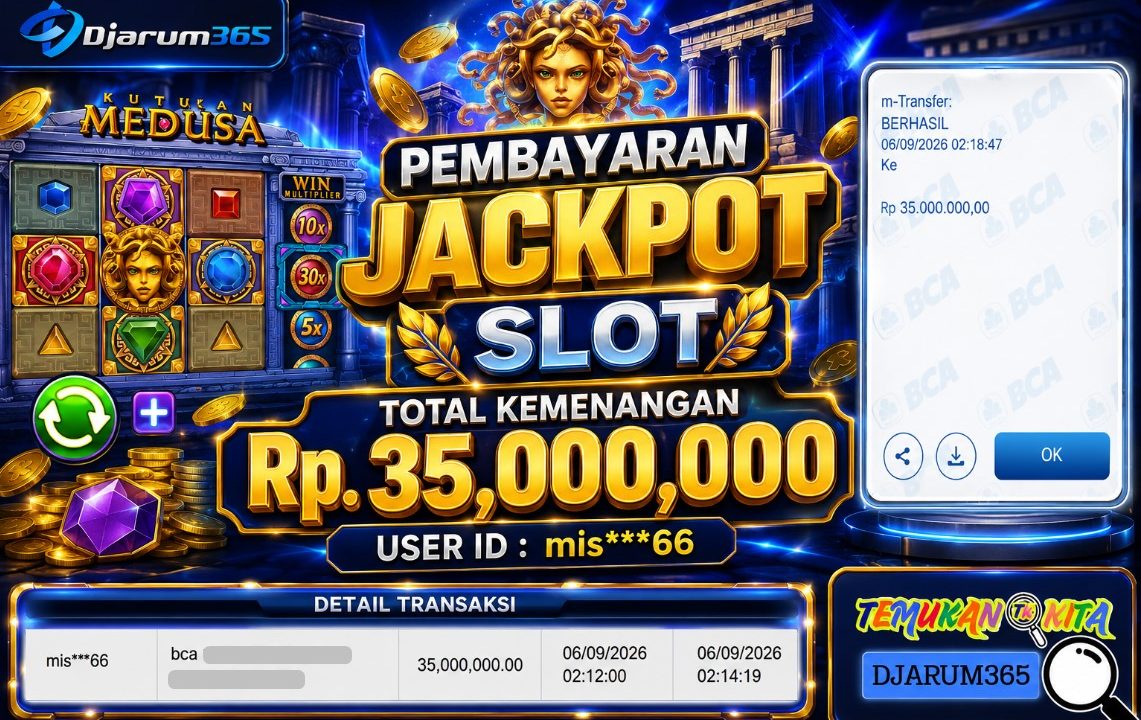 PEMBAYARAN KEMENANGAN RP. 35,000,000 TANGGAL 06 SEPTEMBER 2026