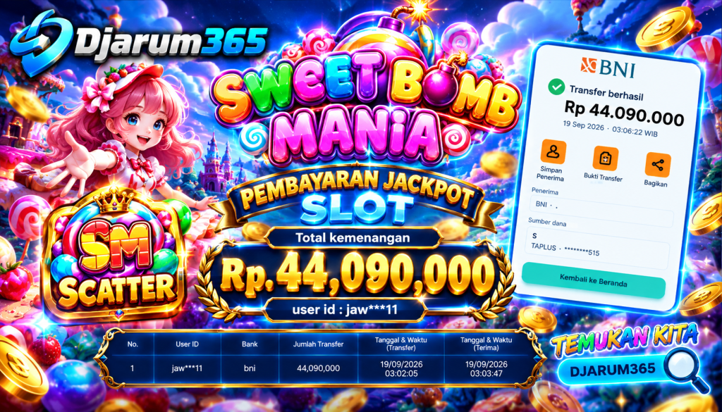 PEMBAYARAN KEMENANGAN RP. 44,090,000 TANGGAL 19 SEPTEMBER 2026