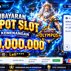 PEMBAYARAN KEMENANGAN RP. 60,000,000 TANGGAL 13 OKTOBER 2026